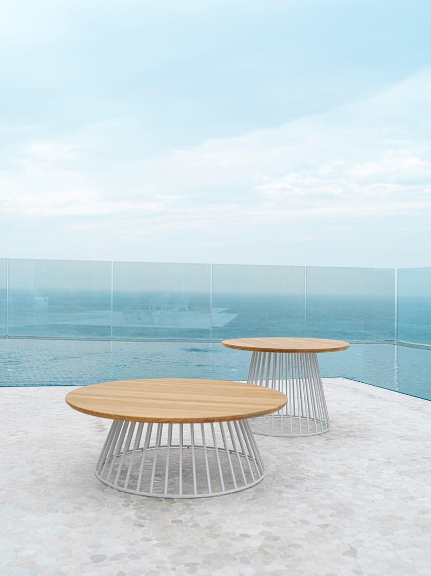 solpuri Круглый садовый столик из тика Grid sun-id-1362566 - Вид №1