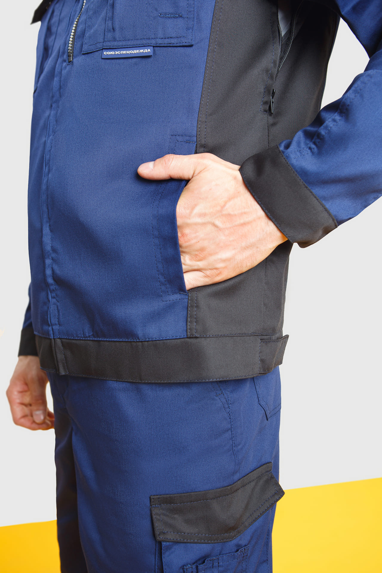 64624 Костюм  NEW 2 темно-синий с черным STATUS  Летняя спецодежда  размер 60-62/170-176  - Вид №15