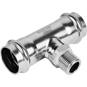 Тройник переходной Rommer 1/2"x28 мм ВПр-НР нержавеющая сталь