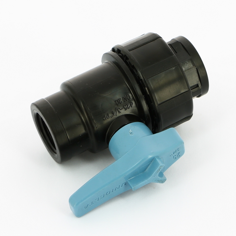 Кран ВВ Unidelta 3/4" для труб ПНД полипропилен PP-B 1073003003001 - Вид №4