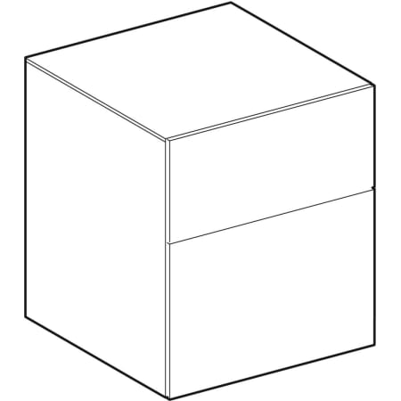 500.504.43.1 Шкафчик Geberit Xeno² с двумя выдвижными ящиками Geberit  - Вид №1