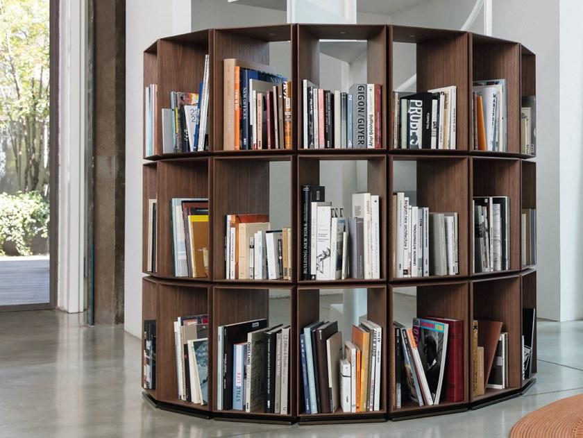 Porada Модульный открытый книжный шкаф из ореха Iron sun-id-1382305 - Вид №3