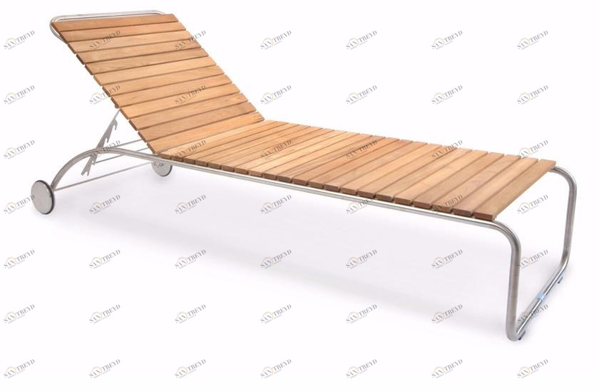 FISCHER MÖBEL Садовая кушетка из тика на колесиках Swing sun-id-1412250