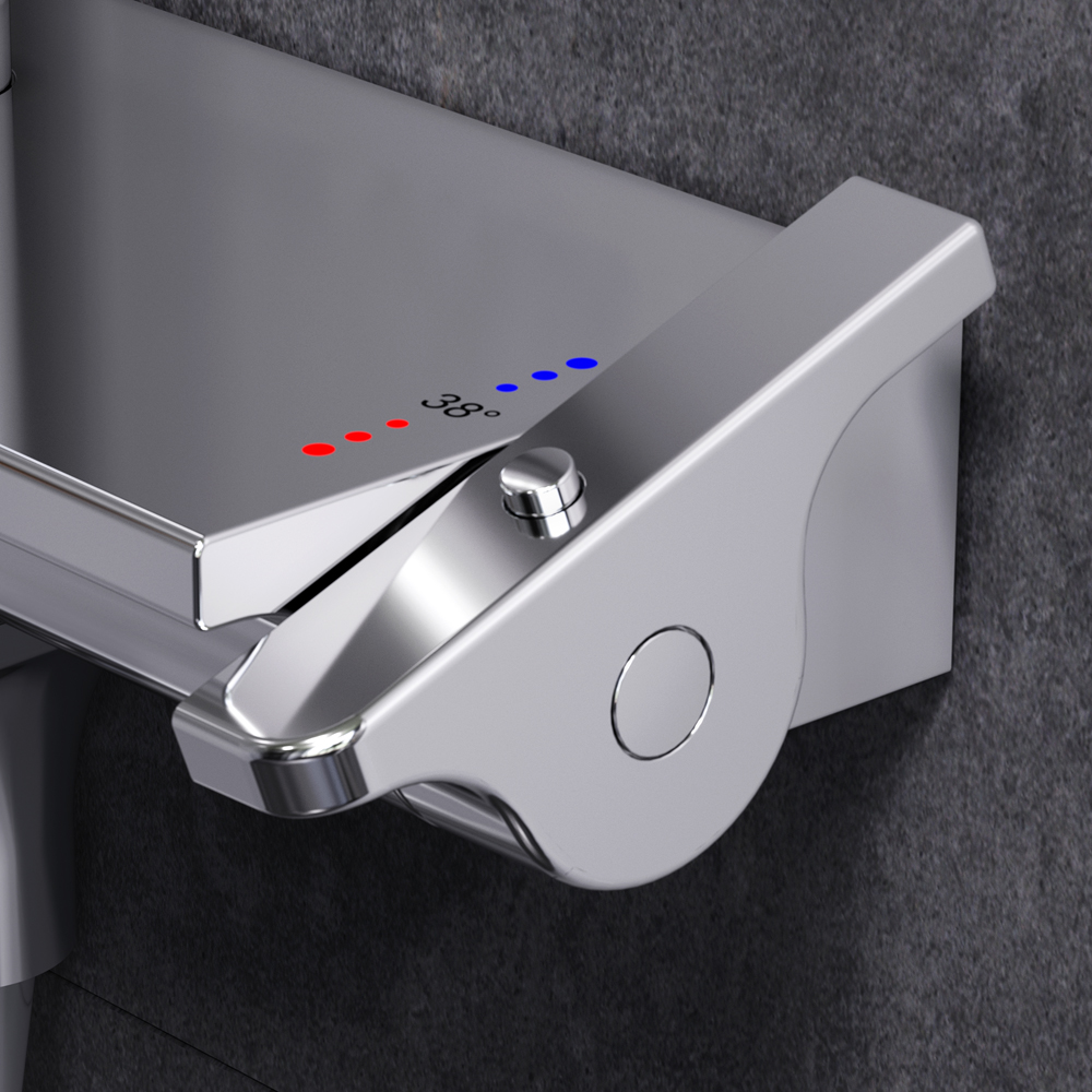 F0770A500 Spirit V2.0 душ.система набор: смеситель д/ванны/душа с термостатом верхн. душ d 250 мм AM.PM Spirit 2.0  - Вид №5