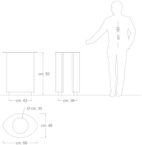 Наружные оцинкованные стальные стойки для мусора DIMCAR ZIGGY ARCH-00123915 - Вид №2