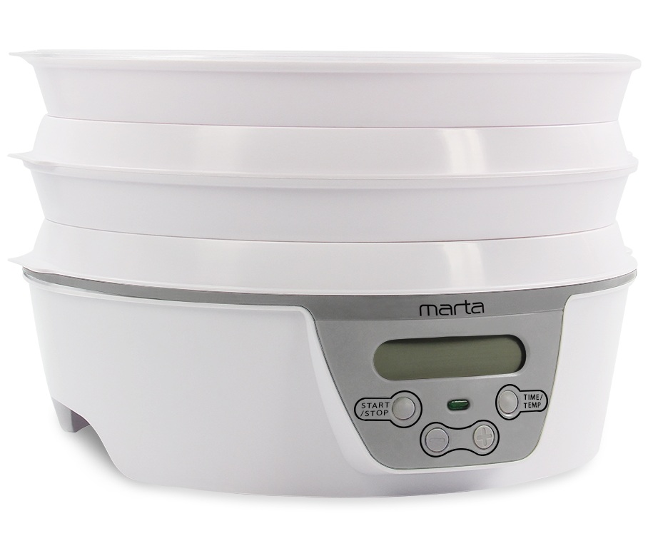 9934666 Сушилка для овощей и фруктов MARTA MT-FD1888A белый STDN-0002862 - Вид №2