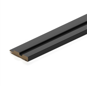 Профиль Финиш МДФ Stella Beats De Luxe Black Lead 2700x77x16 (упак.4шт.) STSR-228