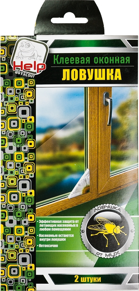 82735660 Ловушка Help клеевая оконная для мух 2 шт. STLM-0035039 Santreyd