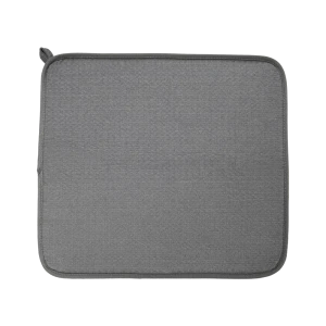 Коврик для сушки посуды Delinia 44.5x42 см микрофибра цвет темно-серый