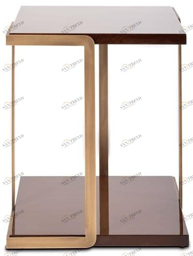 Stylish Club Квадратный журнальный столик из эвкалипта Bridge Scf.b04