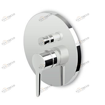 ZMM096 - R97800 Встраиваемый однорычажный смеситель для ванны и душа с переключателем, для универсального встраиваемого корпуса Zetasystem R97800. Zucchetti Medameda 