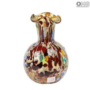624 ORIGINALMURANOGLASS Ваза - сосуд Murrina marrone - муранское стекло OMG 10 см