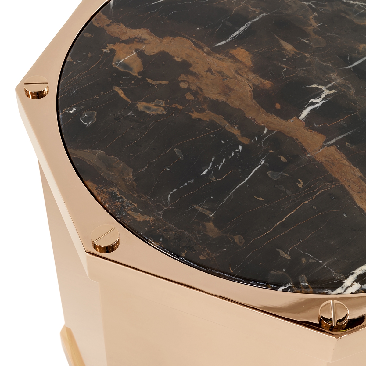 450218-76 ABHIKA БОКОВОЙ СТОЛ ЯХТА H50 D60 BROWN  - Вид №1