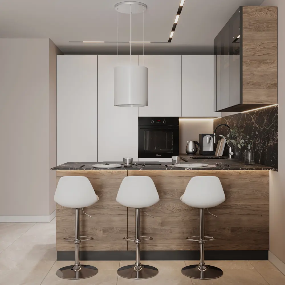 Фасад кухонного шкафа Токио 14.7x102.1 см KONSENSA ЛДСП цвет темное дерево 89421124 STLM-2087523 Токио темное дерево - Вид №14