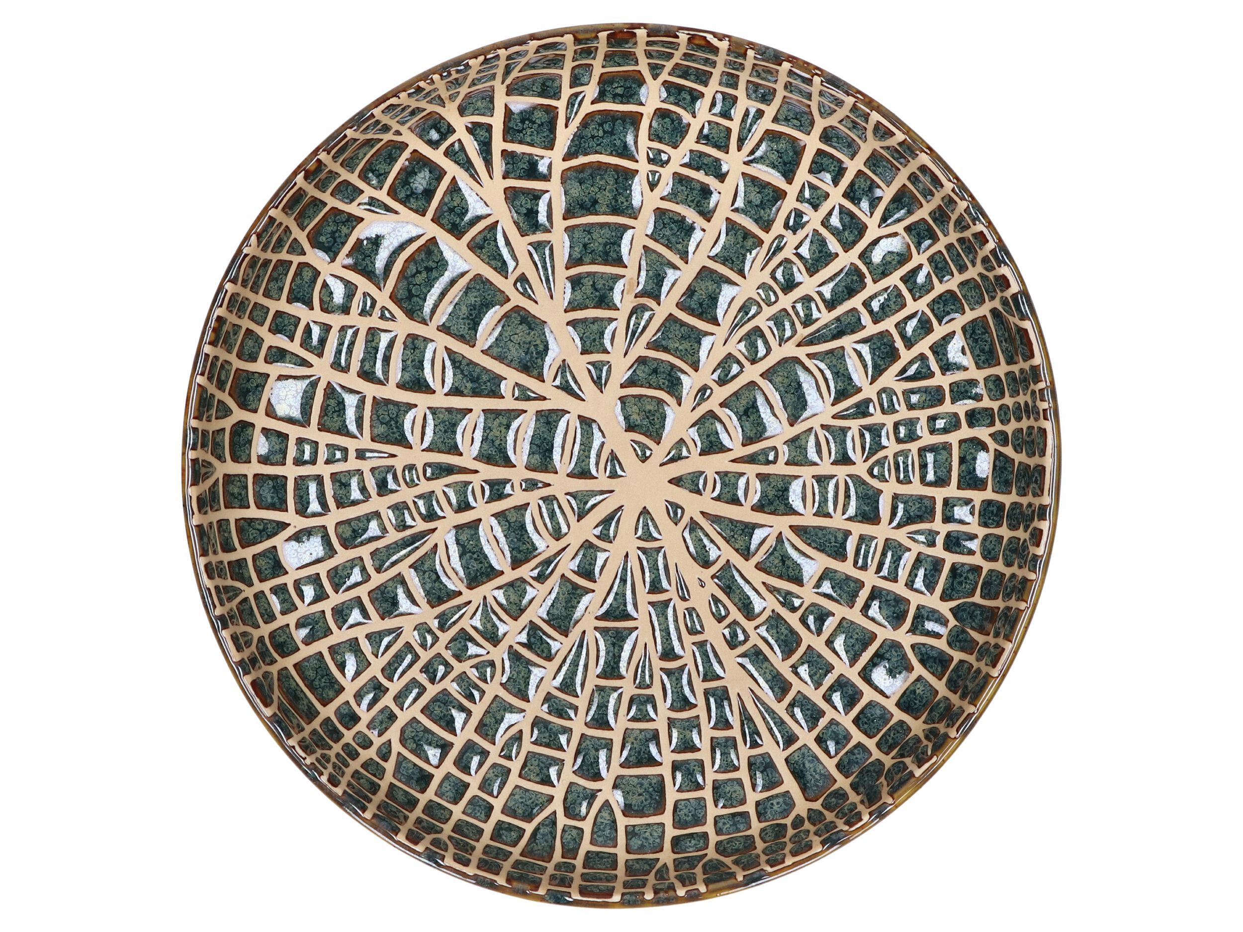 Фарфоровая круглая сервировочная тарелка POMAX Lotus ARCH-00133123 - Вид №1