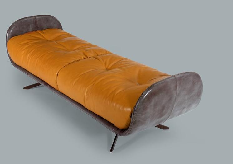 Borzalino Мягкая кожаная скамейка Ayton sun-id-1352666 - Вид №1