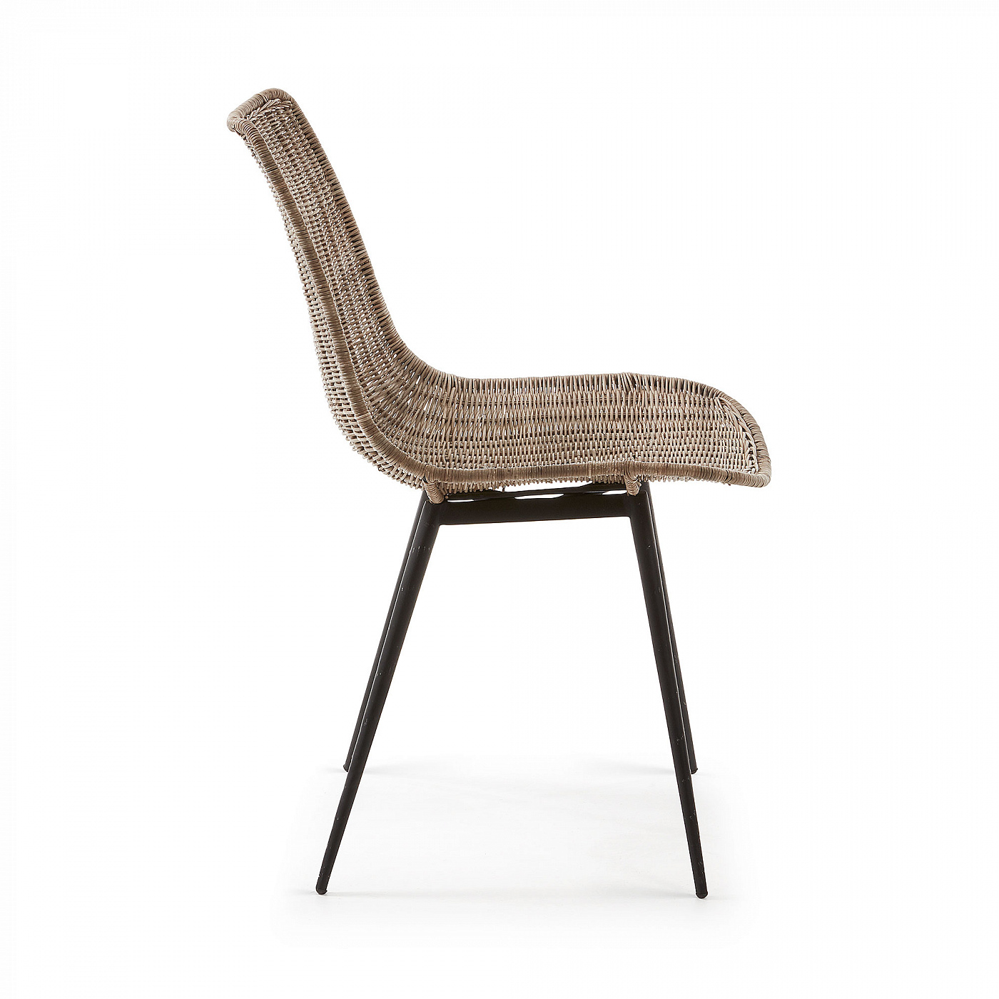 067797 Стул Equal черный натуральный ротанг La Forma Emmol  - Вид №1