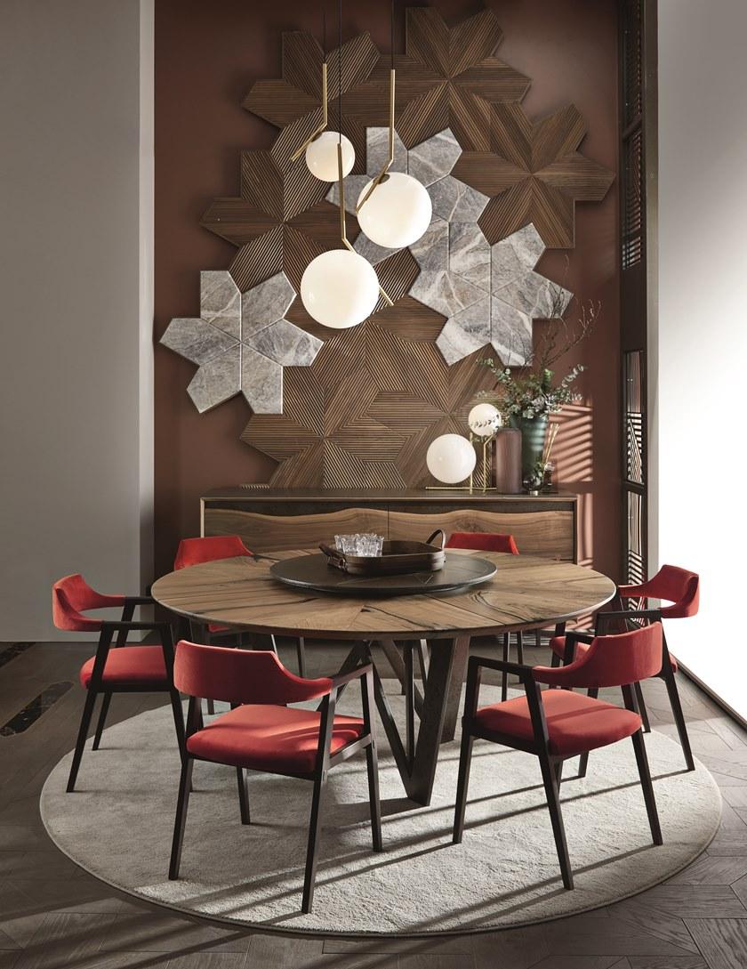 Arte Brotto Круглый стол из ореха Vero sun-id-1416991 - Вид №1