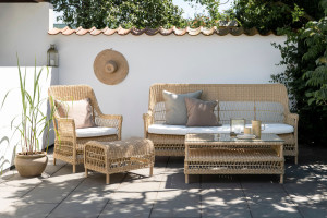 Алюминиевое Садовое кресло и ArtFibre с подлокотниками