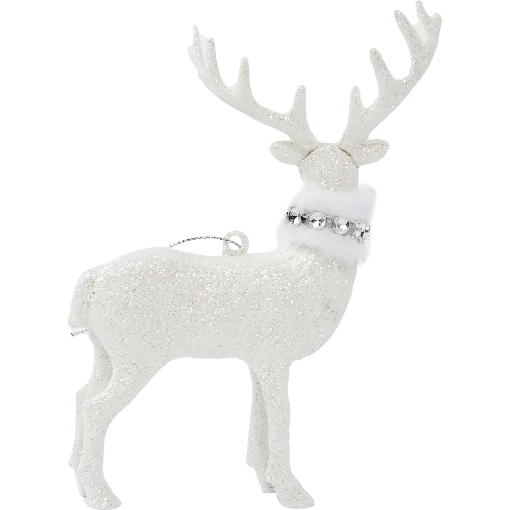87036494 Елочная игрушка Олень 14x15.5 цвет белый 4 шт. STLM-1462759 Santreyd  - Вид №3