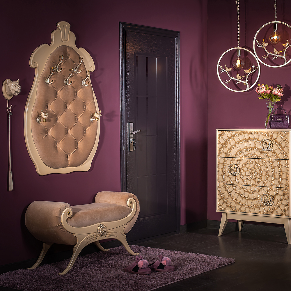 11554 Вешалка настенная Квин Айвори Капучино 2 BOGACHO 4627155816476 - Вид №2