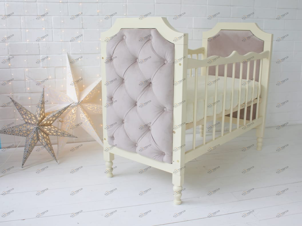 Кровать Classik Luxe слоновая кость QUEENBABY ДИЗАЙНЕРСКИЕ 180354 Белый;молочный 