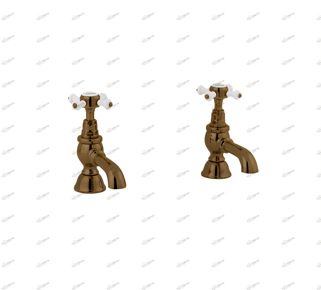 Gentry Home Смеситель для раковины от центра к центру 2 отверстия под смеситель 200 мм Chelsea Бронза GH100314