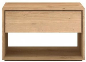 Ethnicraft Прикроватная тумбочка из массива дерева с ящиками Oak nordic 51175