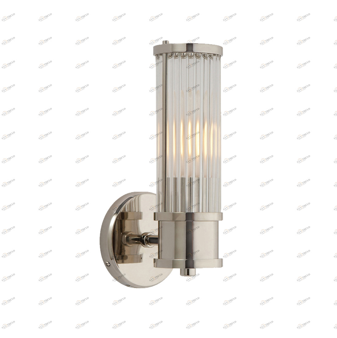 Светильник настенный серебристый Allen 1 Nickel BRWL7001-NP DELIGHT COLLECTION  00-3882857 Серебро 