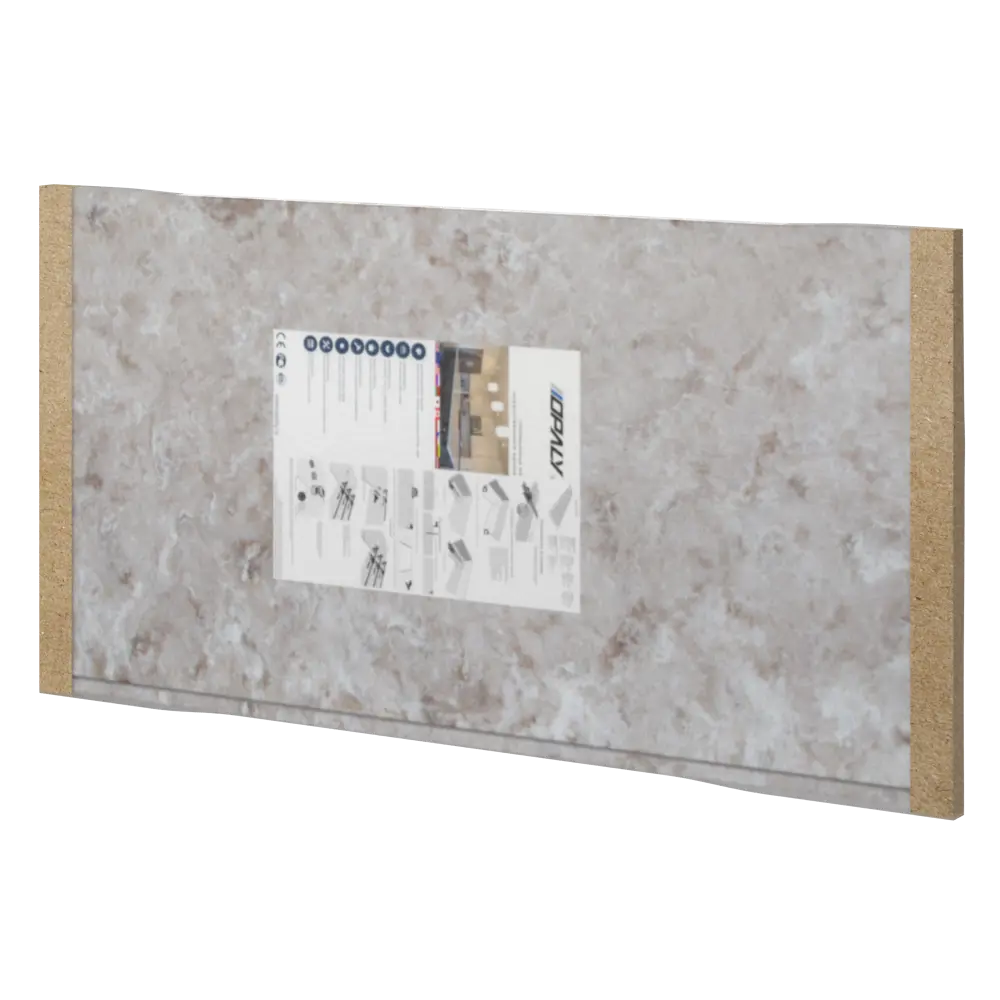 Столешница Раффиа 120x60x2 см искусственный камень цвет бежевый Santreyd STLM-2041119 - Вид №7