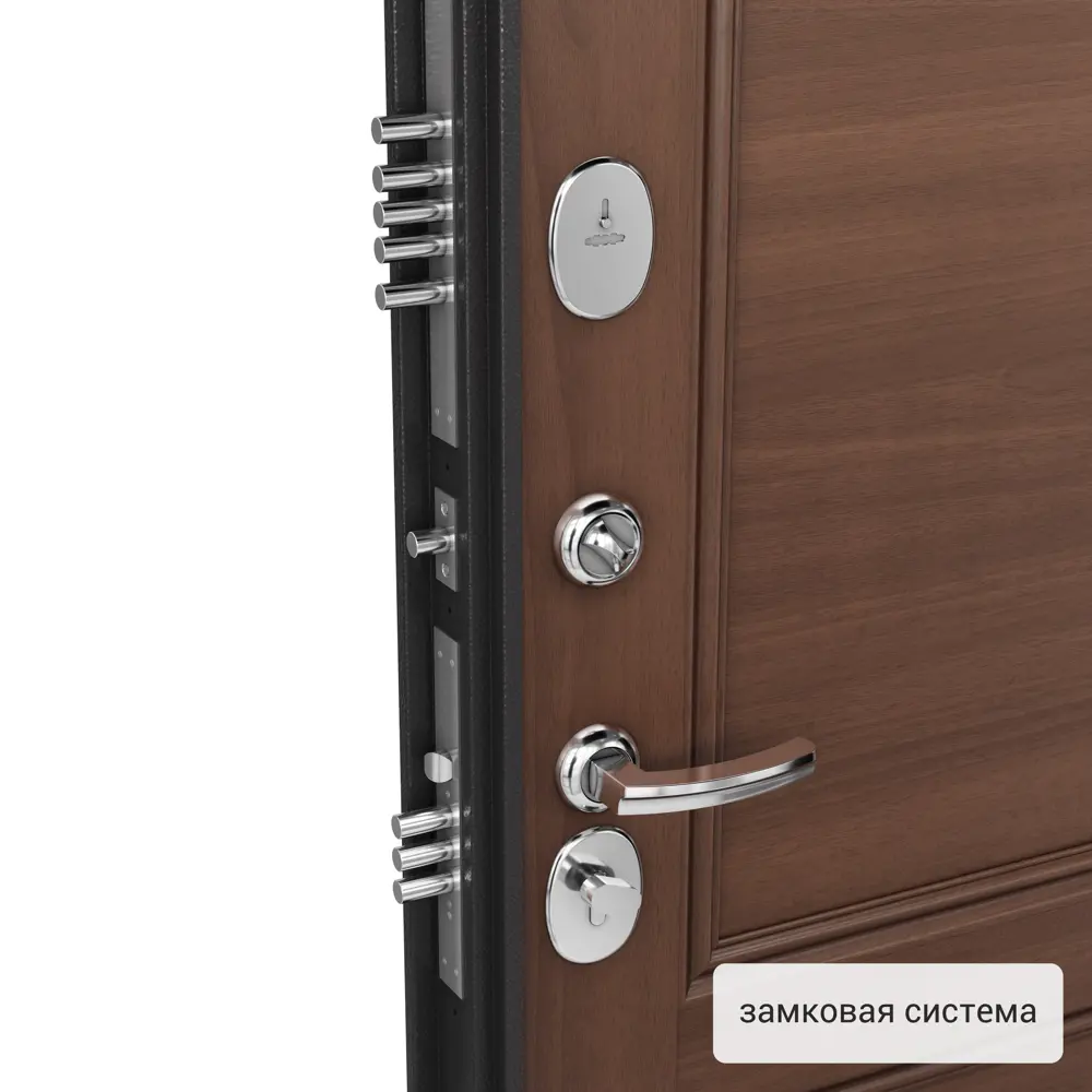 Дверь металлическая Контрол Танганика, 880 мм, левая, цвет орех TOREX STLM-2173405 - Вид №5