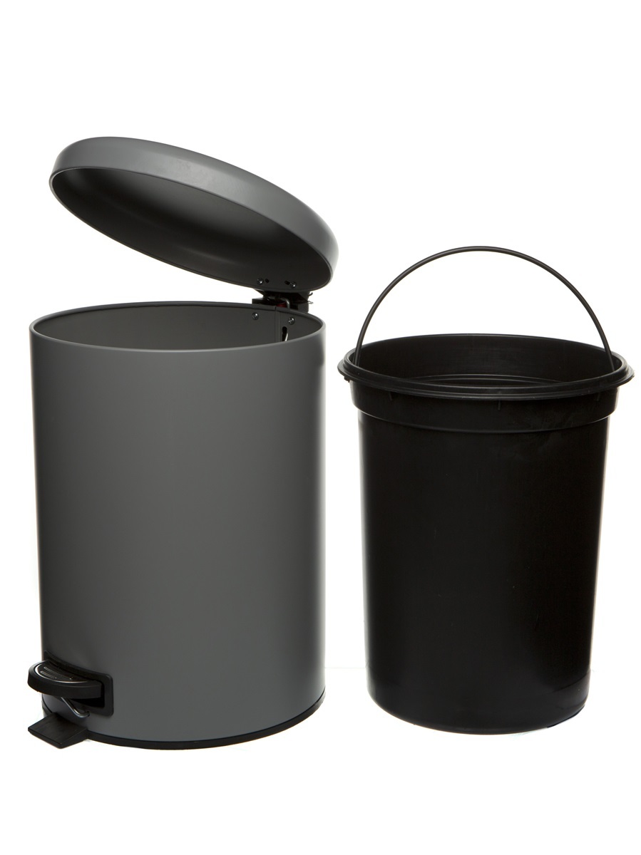 Вёдра с педалью и крышкой Pavo 12L Grey NAVAKO 11542 - Вид №2