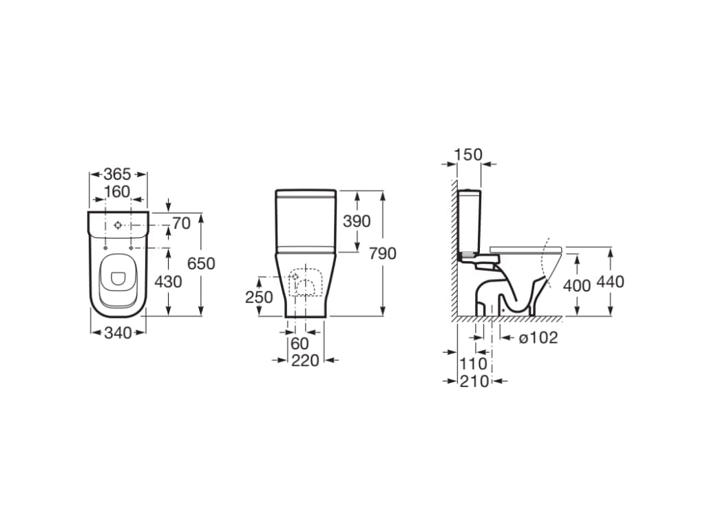 Внешняя сливная кассета Roca The Gap ARCH-00101083 - Вид №4