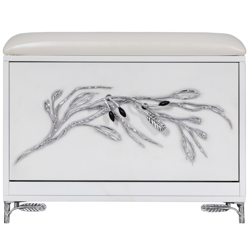 11628 Банкетка Oliva Branch Айс Античное серебро BOGACHO 4627196597426 - Вид №2