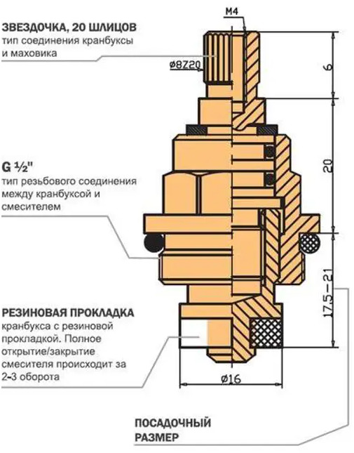 93716419 Кран-букса резиновая Melodia della vita MKP06981BL, 1/2" 2 шт STLM-0807133