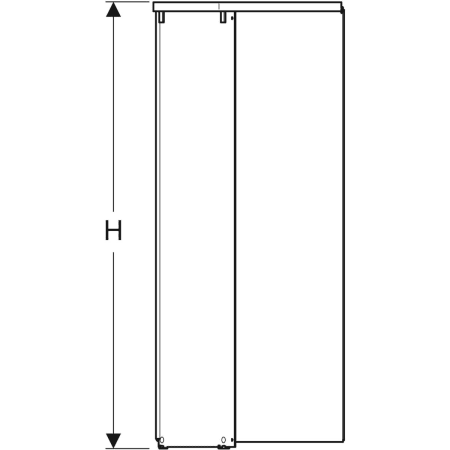558.202.00.1 Пятиугольный передний элемент Porsgrund Showerama 10-5 Geberit  - Вид №3