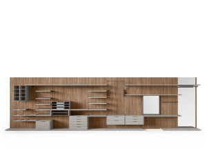 Деревянная секционная гардеробная