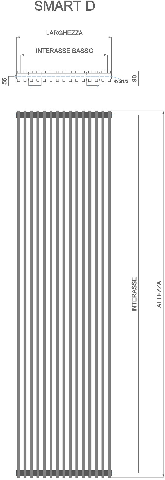 Geber Radiatori Вертикальный настенный стальной радиатор с порошковым покрытием Novità Novita sun-id-1498582 - Вид №1