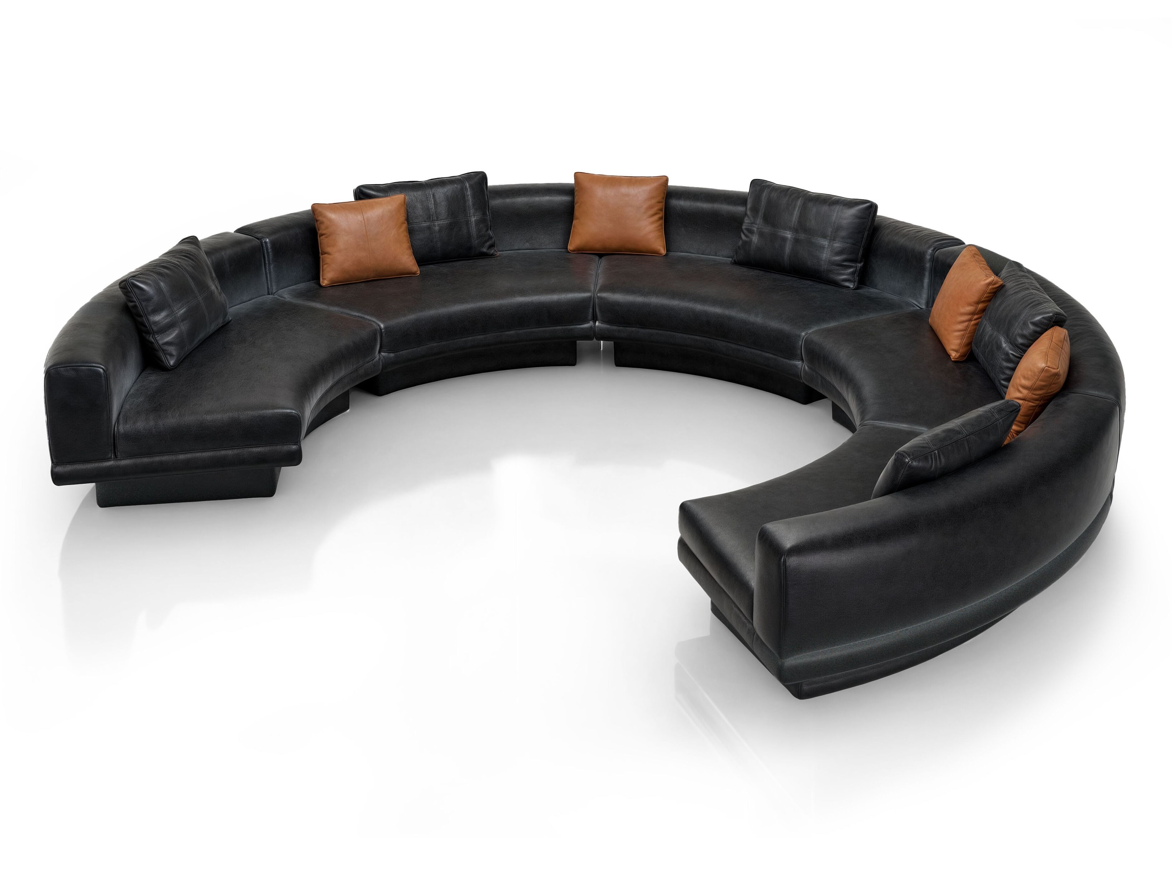 Кожаный изогнутый диван Wayne Enterprises Home Collection WE-110 ARCH-00006120