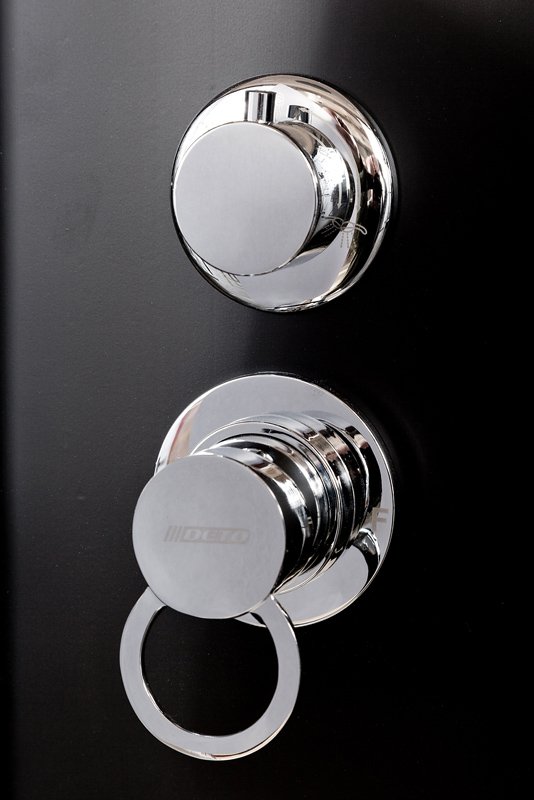 D09S Душевая кабина DETO Серия D BМ4510 LED с гм. BLACK - Вид №10