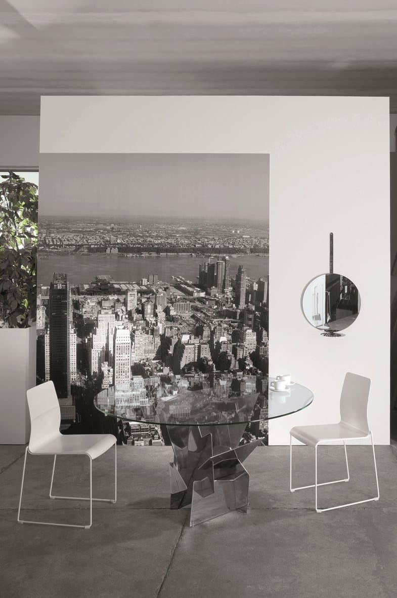 Круглый стеклянный стол YDF столы ARCH-00051273 - Вид №1