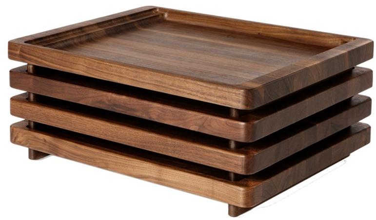 BassamFellows Прямоугольный поднос из массива дерева Tray Cb-12 - Вид №2