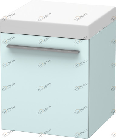 XL270400909 Мобильная тумба X-Large #XL2704 400 x 400 мм Светло-голубой матовый декор Duravit