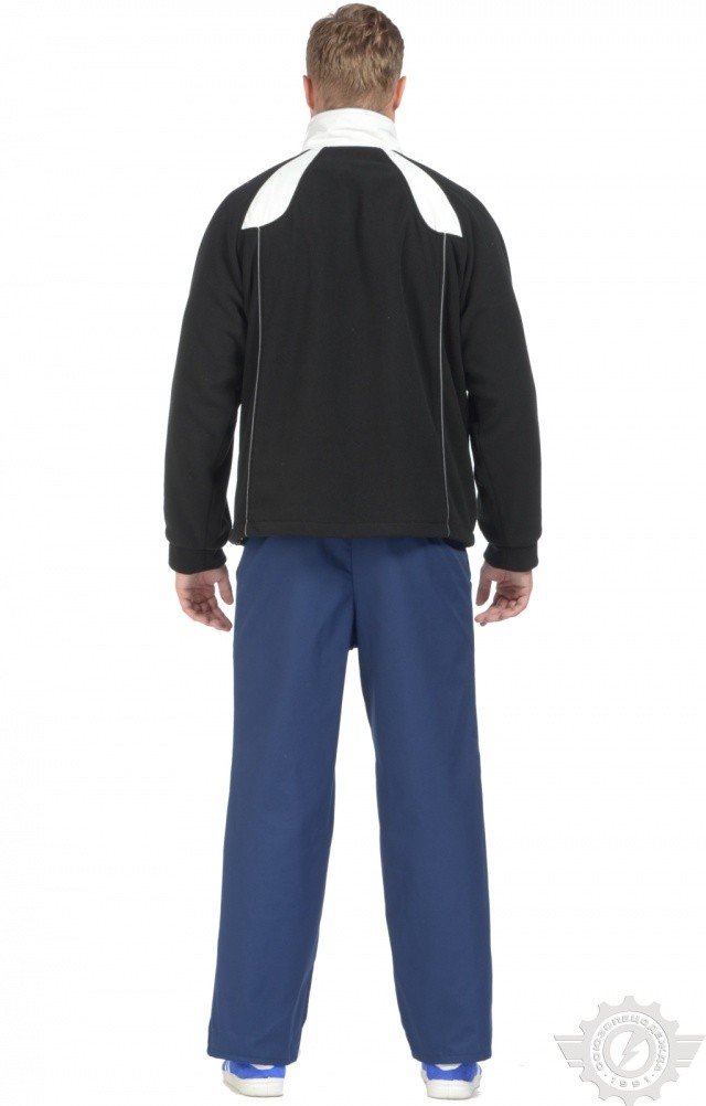 61325 Куртка "Стиль" ткань "Флис" черно-белая  Зимняя спецодежда  размер M(44-46)  - Вид №6