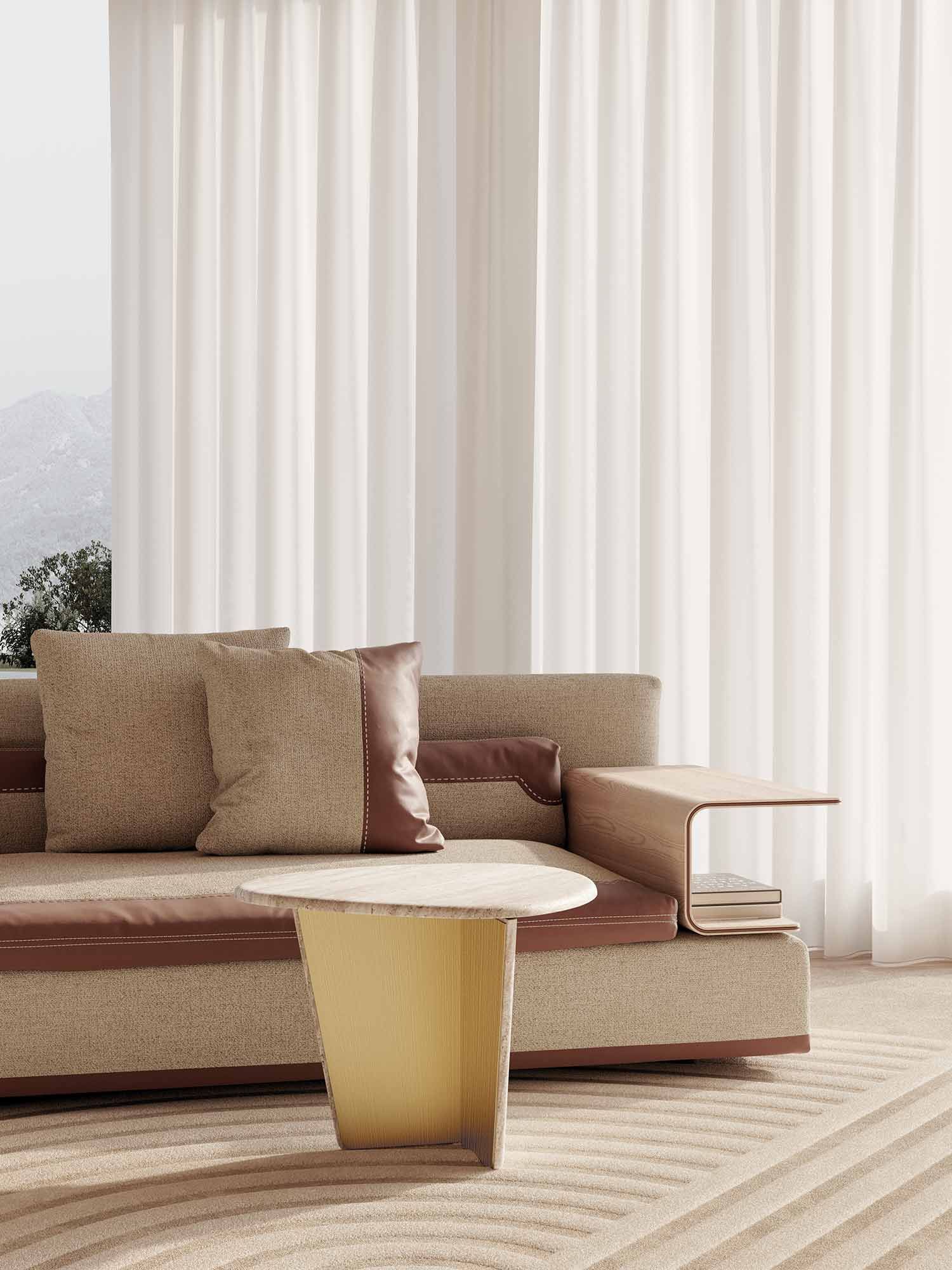 Мраморный журнальный столик Vittoria Frigerio Monroy ARCH-00064472 - Вид №1