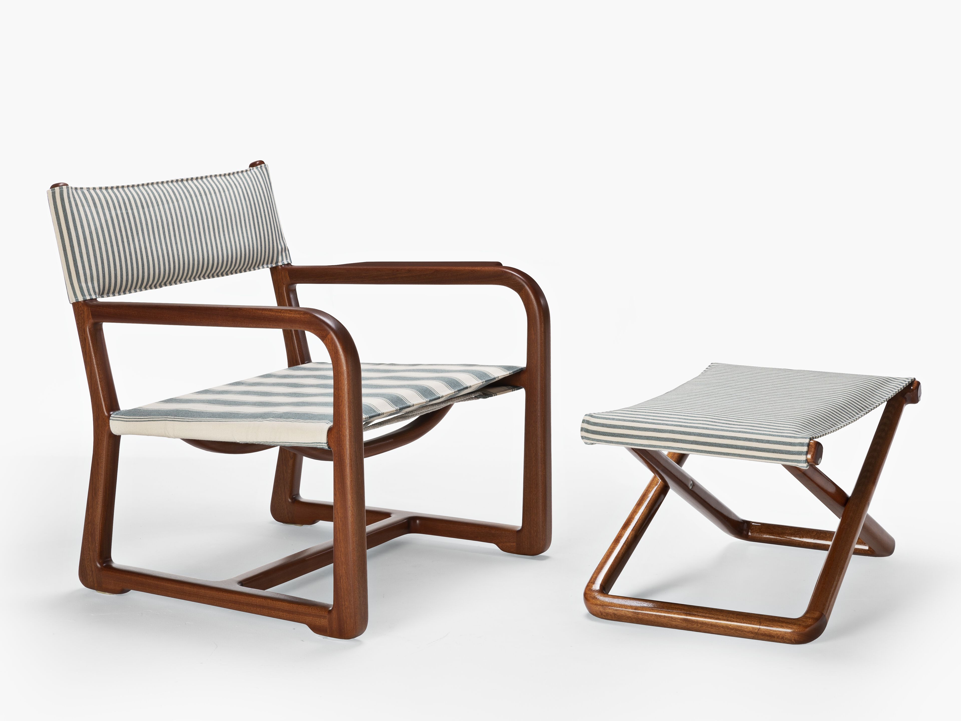 Садовое кресло из красного дерева и ткани с подлокотниками Exteta Loro Piana Interiors, The Delight Chairs by Exteta ARCH-00038048 - Вид №3