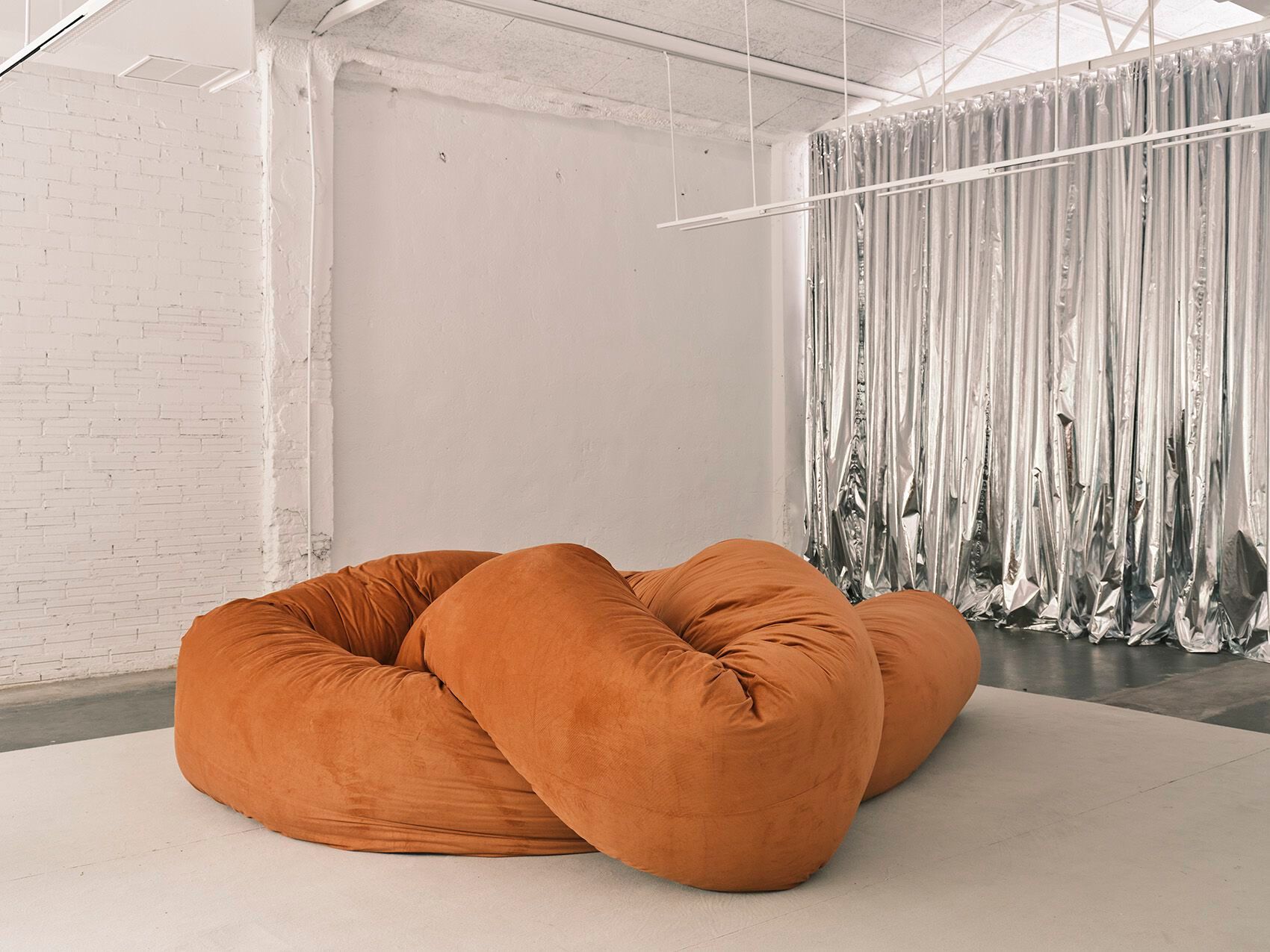 Трансформируемый диван из полиэфирного волокна BD Barcelona SAUSAGE ARCH-00022982 - Вид №28