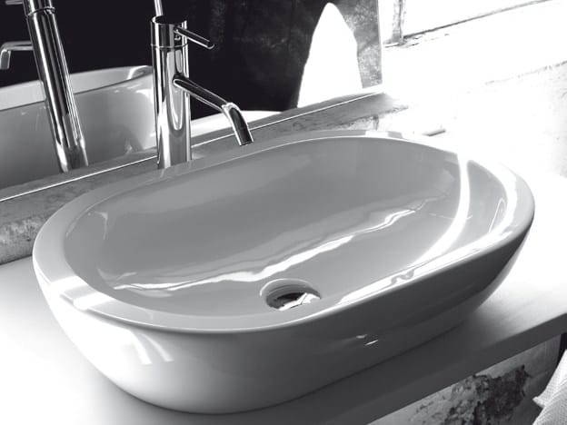 Керамическая овальная столешница BLEU PROVENCE умывальники ARCH-00078725