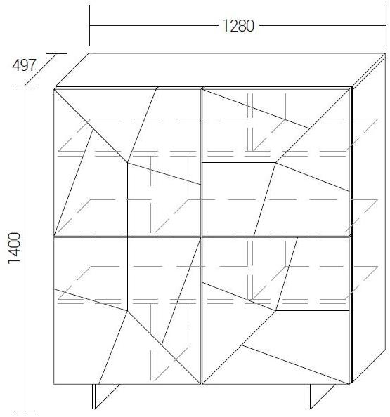 Dall'Agnese Комод с распашными дверцами Concrete sun-id-1419323 - Вид №3