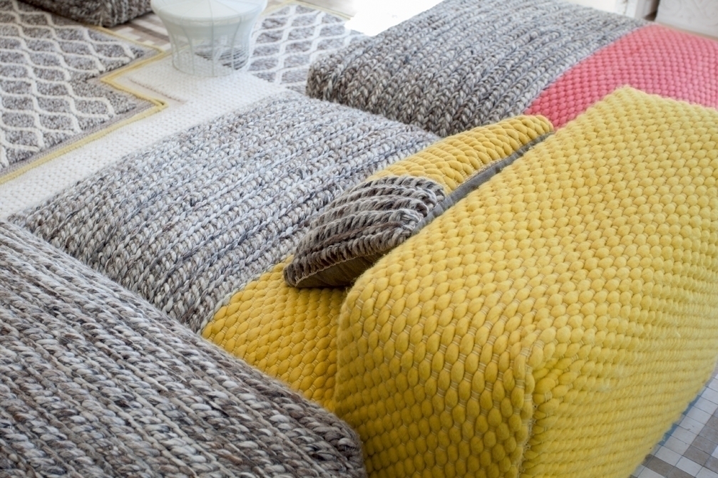 070840 Пуф модульный Plait Yellow GAN Mangas Space  - Вид №4